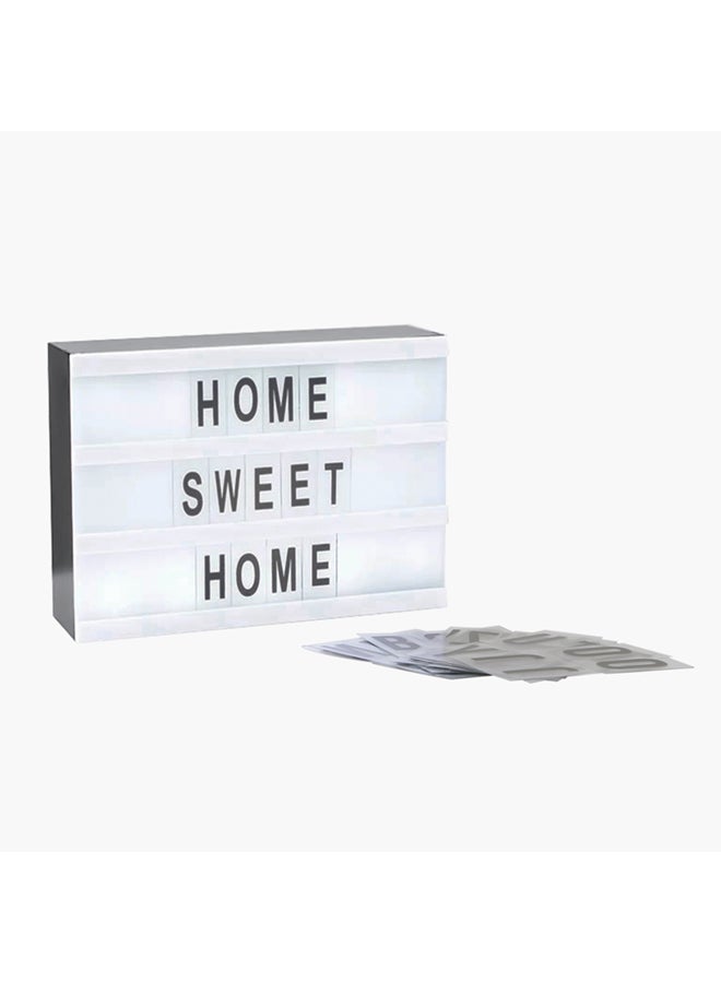 Home Box - 60-Piece Letter Set With LED Message Light Box White - Image 1