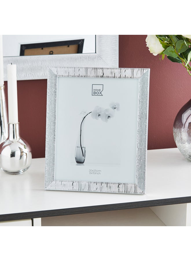 Home Box Waterford Textured Photo Frame Silver 8x10inch  - Image 1