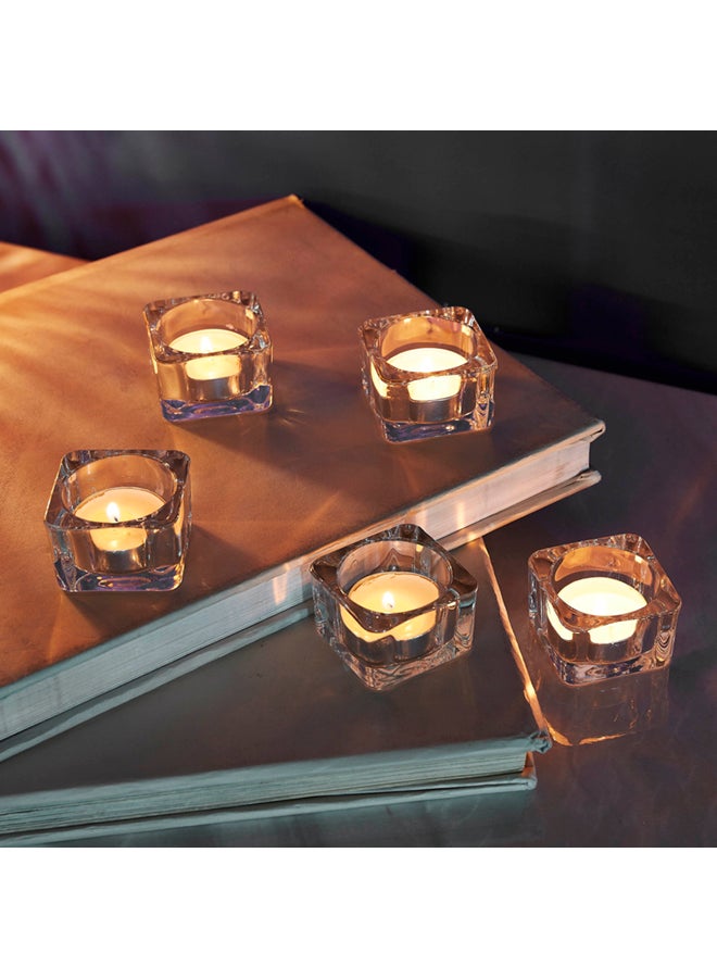 Home Box Tria 5-Piece Square-Shaped Tealight Holders Clear  - Image 2