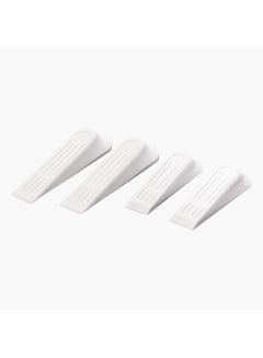 Home Box 4- Piece Door Wedge Set White 26cm  - Image 2
