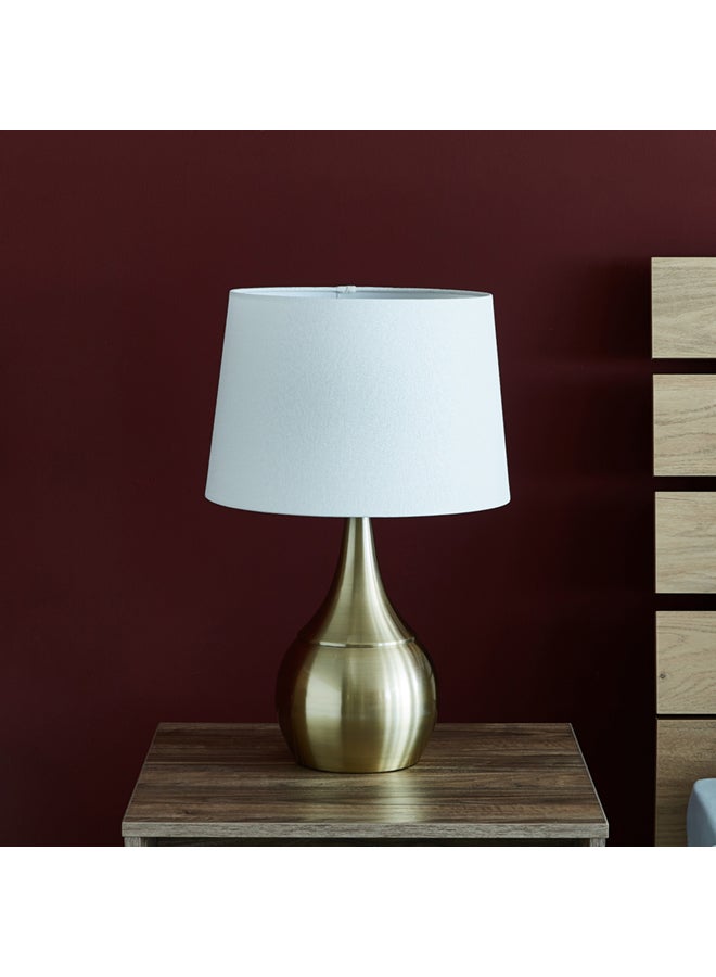 هوم بوكس مصباح طاولة معدني من أنتارك - 53 سم ذهبي/ أبيض 53x33x33سم - Image 3