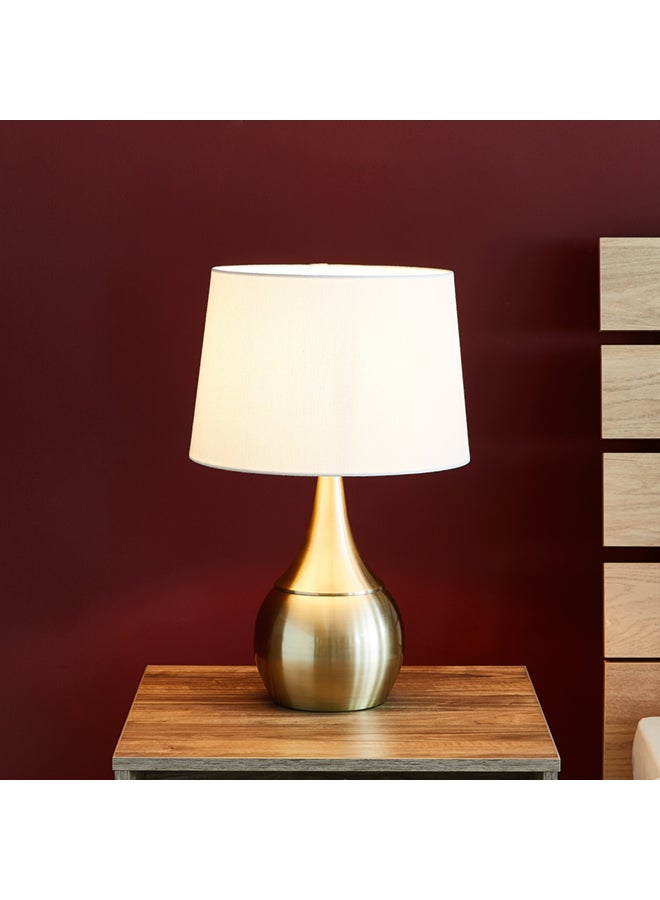 هوم بوكس مصباح طاولة معدني من أنتارك - 53 سم ذهبي/ أبيض 53x33x33سم - Image 5