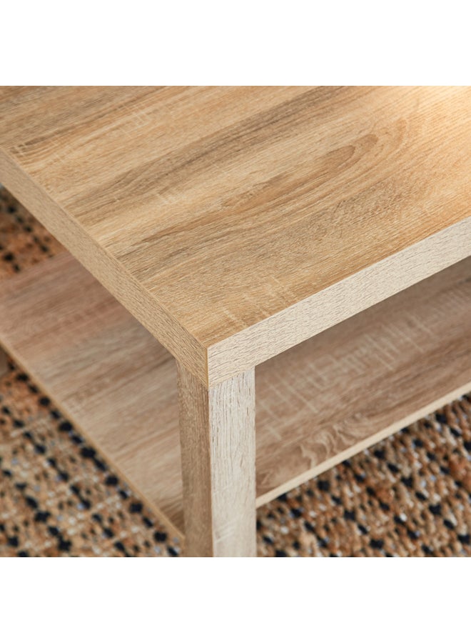 هوم بوكس طاولة قهوة مستطيلة مع رف بيج 90سم - Image 4