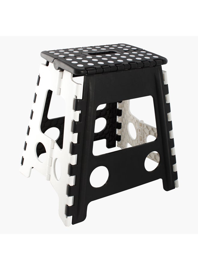 Home Box - Robin Foldable Stool Black/White 29x39x22cm - Image 1