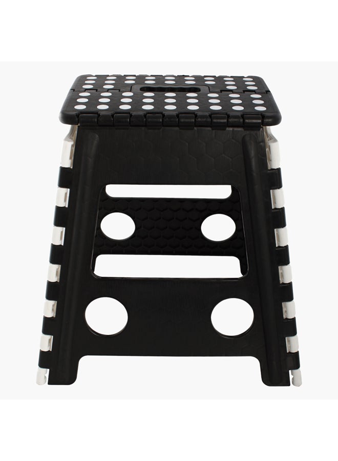 Home Box - Robin Foldable Stool Black/White 29x39x22cm - Image 1