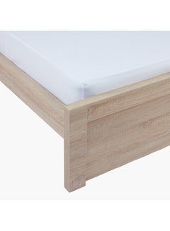 Long Lasting Luxurious Ultra Soft Light Weight Easy Wash Elastic Edges Essential Wrinkle Less Twin Size Fitted Bed Sheet Cotton White 120x200cm