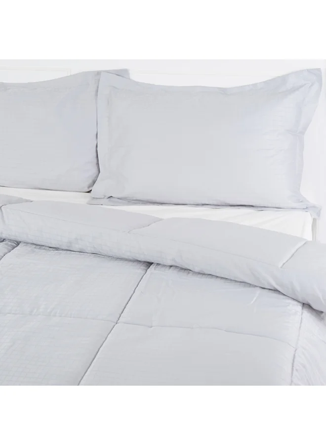 Home Box 3-Piece Cambridge Chequered Comforter Set