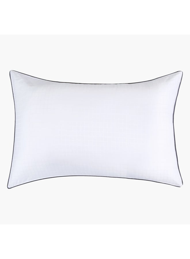 Home Box Oxford Pillow Cotton White 75x50cm - Image 1