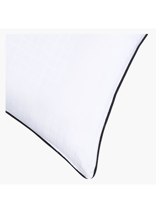 Home Box Oxford Pillow Cotton White 75x50cm - Image 2