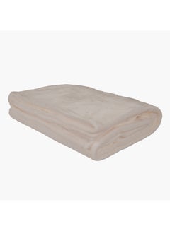 Home Box Premium Quality Long Lasting Super Soft Easy Care Foldable Light Weight Washable Fluffie Lavish Mirco Flannel King Size Blanket Polyester Beige 274x240cm  - Image 1