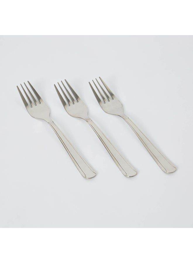 Home Box - 3-Piece Juliet Table Fork Set Silver 23cm - Image 1