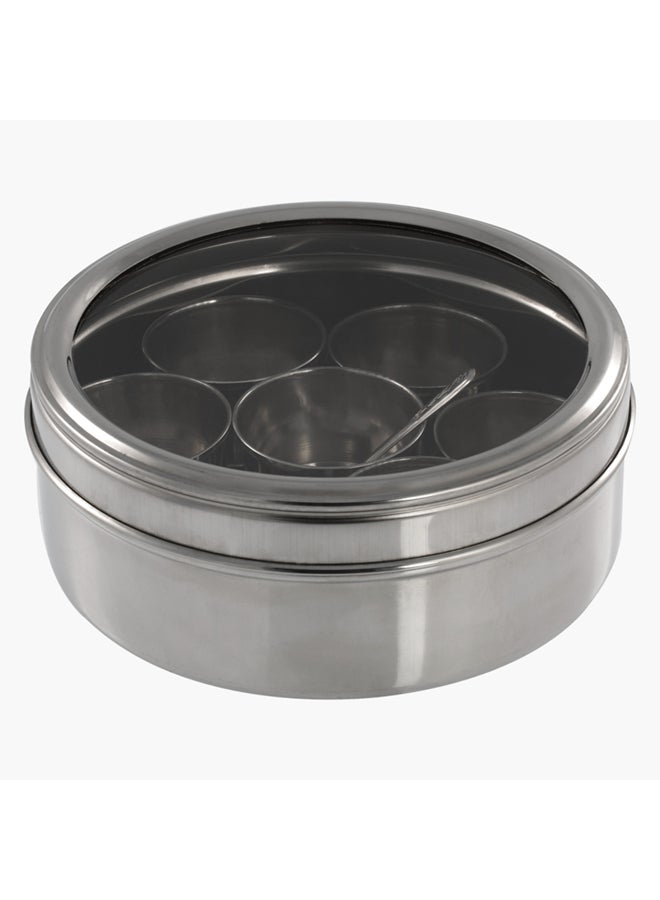 هوم بوكس طقم توابل شاين 7 قطع فضي 18.5 سم فضي 18.5سم - Image 2