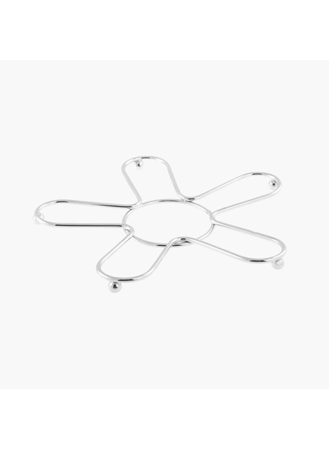 Daisy Tealight Trivet Silver 19cm - v1633284836/N21401123A_1