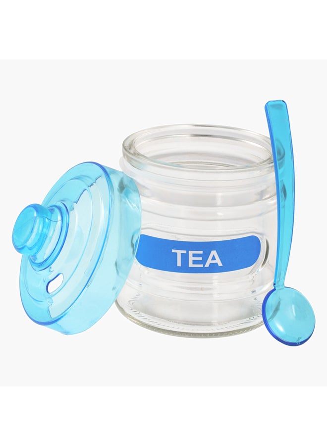 Home Box 6-Piece Madeline Canister And Spoon Set Red/Orange/Blue 15x22x15cm  - Image 2