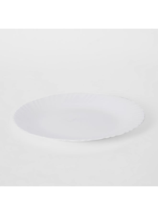 Home Box Pearl Dinner Plate Round Porcealin White Standard  - Image 4