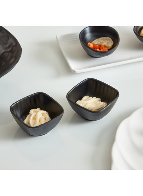 2-Piece Classic Miniature Serving Bowl Set Black Standard