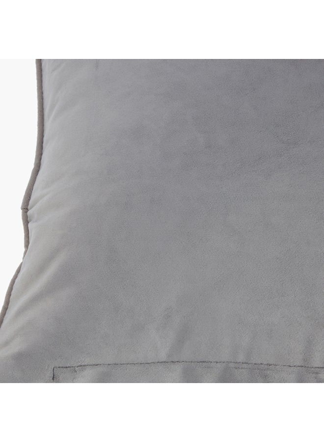 Home Box Dove Cushion Cover polyester Grey 45 x 45cm  - Image 3