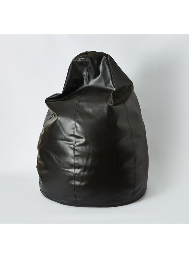 Home Box Aston Bean Bag Leather Black 110cm  - Image 5