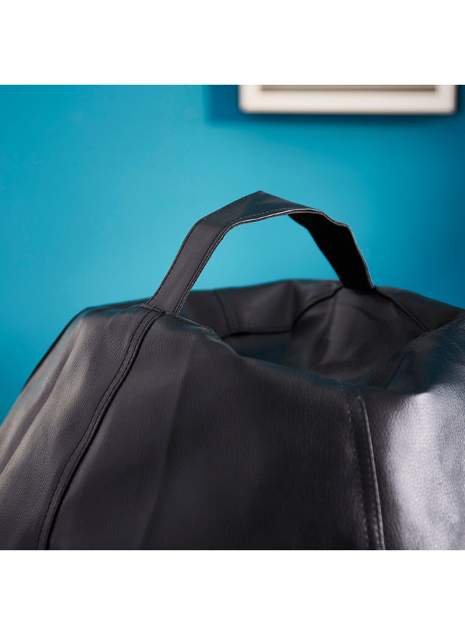 Home Box Aston Bean Bag Leather Black 110cm  - Image 3