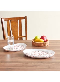 Home Box 3-Piece Leaf Printed Tray Set Multicolour 24x7cm  - Image 4