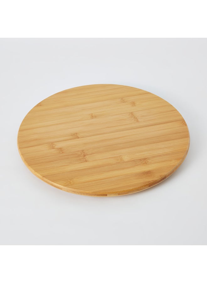 Bamboo Round Lazy Susan Brown