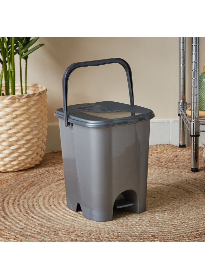 Step In Pedal Trash Bin Grey 8Liters