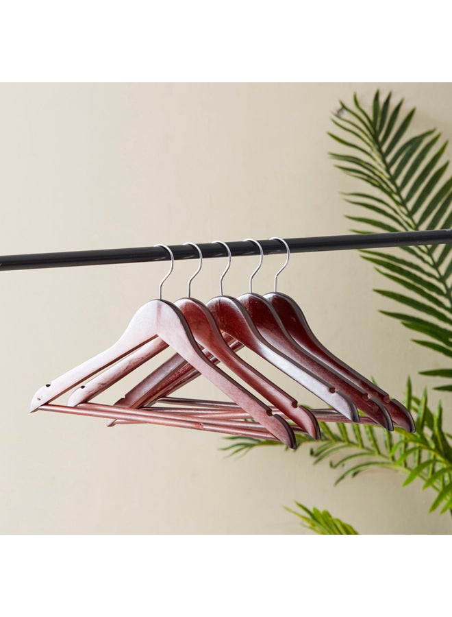 Home Box 5-Piece Forest Clothes Hanger Set Brown 44.5 x 23cm  - Image 2