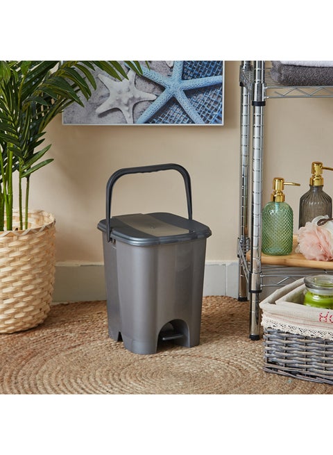 Step In Pedal Trash Bin Grey 8Liters