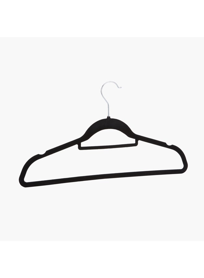 Home Box 2-Piece Velvet Closet Hanger Set Black 24cm  - Image 2