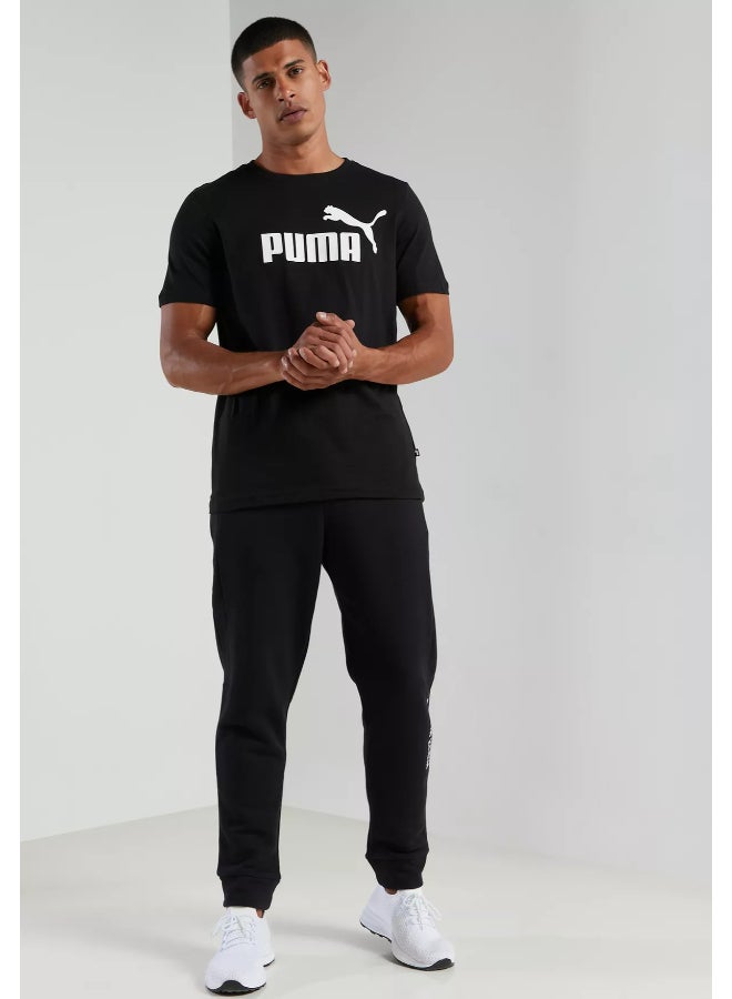 PUMA Essential Logo T-Shirt Black - Image 3