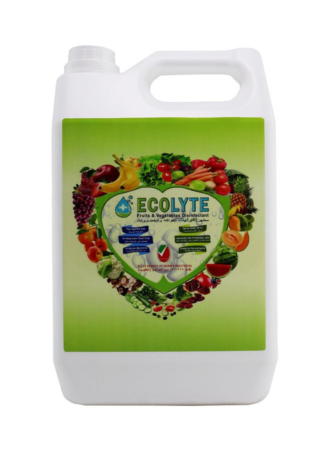 ECOLYTE+ - Fruits And Vegetables Disinfectant Clear 5Liters - Image 1