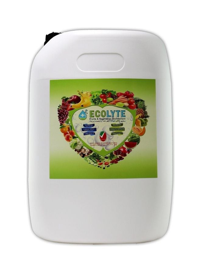 ECOLYTE+ - Fruits And Vegetables Disinfectant Clear 20Liters - Image 1