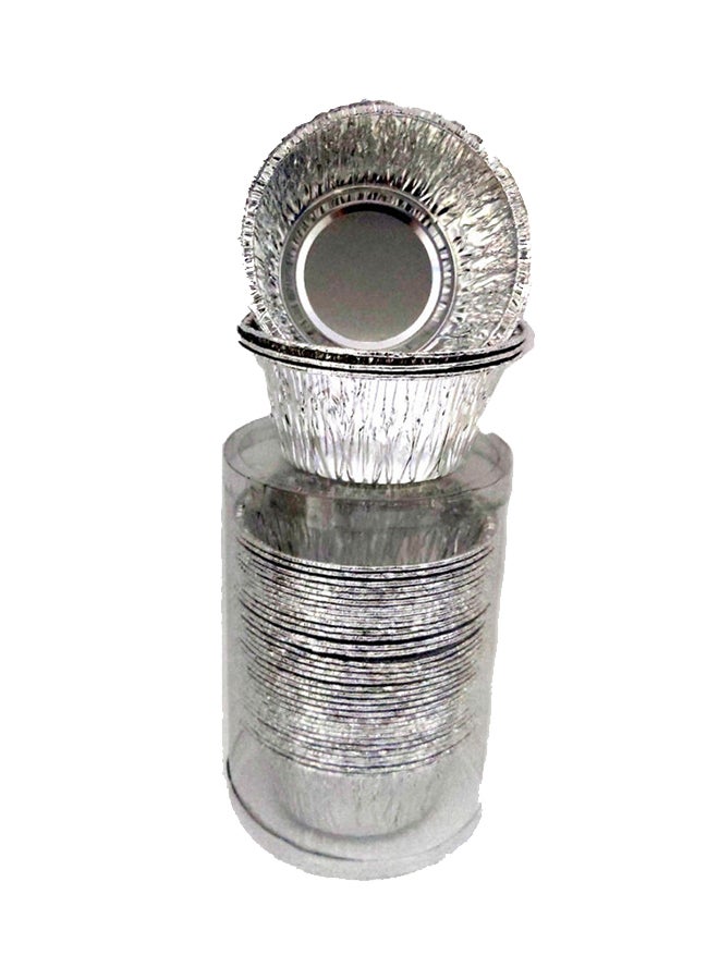 Incence-Bakhoor Burner Aluminium Cups Silver 14cm  - Image 1