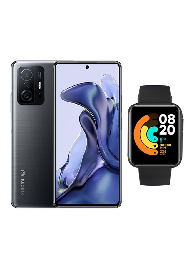 Xiaomi 11T Dual SIM Meteorite Gray 8GB RAM 256GB 5G With Mi Watch Lite - Global Version - Image 1
