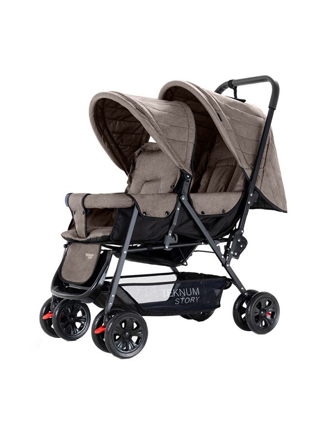 TEKNUM Double Baby Stroller - Multicolour 