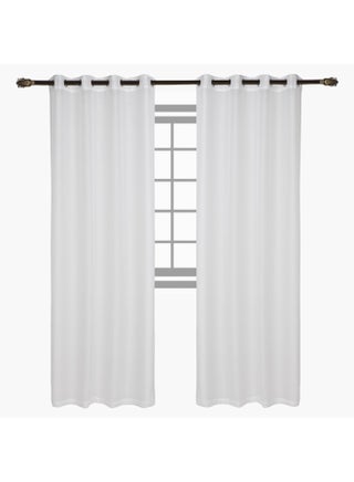 2-Piece Indus Sheer Polyester Curtain Set For Home Decor off white 240x140cm - v1633328982/N20114691A_1