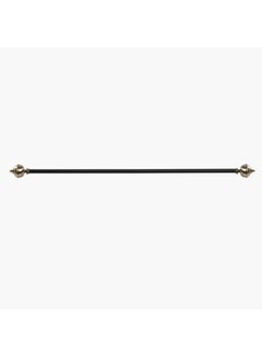 Hale Double Curtain Rod With Holder Black