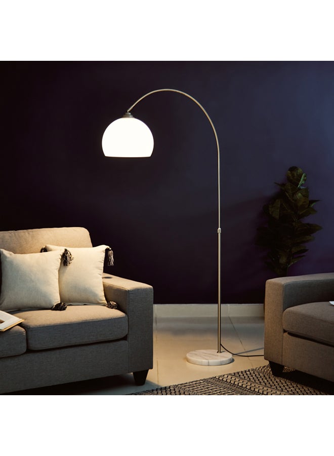 Home Box - Stylish And Durable Modern Designed Omega Arc Floor Lamp 40 W Chrome 210cm - Image 1