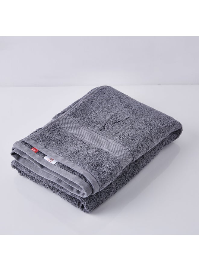 Home Box - Essential Combed Bath Sheet Grey 90x150cm - Image 1