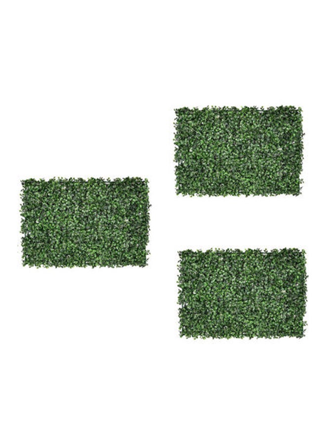 LINGWEI 3-Piece Artificial Plastic Wall Grass Green 40x60x3cm  - Image 1