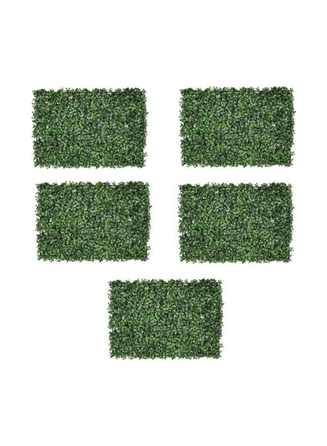 LINGWEI 5-Piece Artificial Plastic Wall Grass Green 40x60x3cm - Image 1