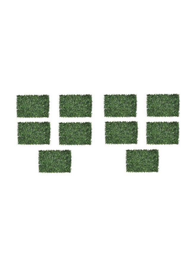 LINGWEI 10-Piece Artificial Plastic Wall Grass Green 40x60x3cm - Image 1