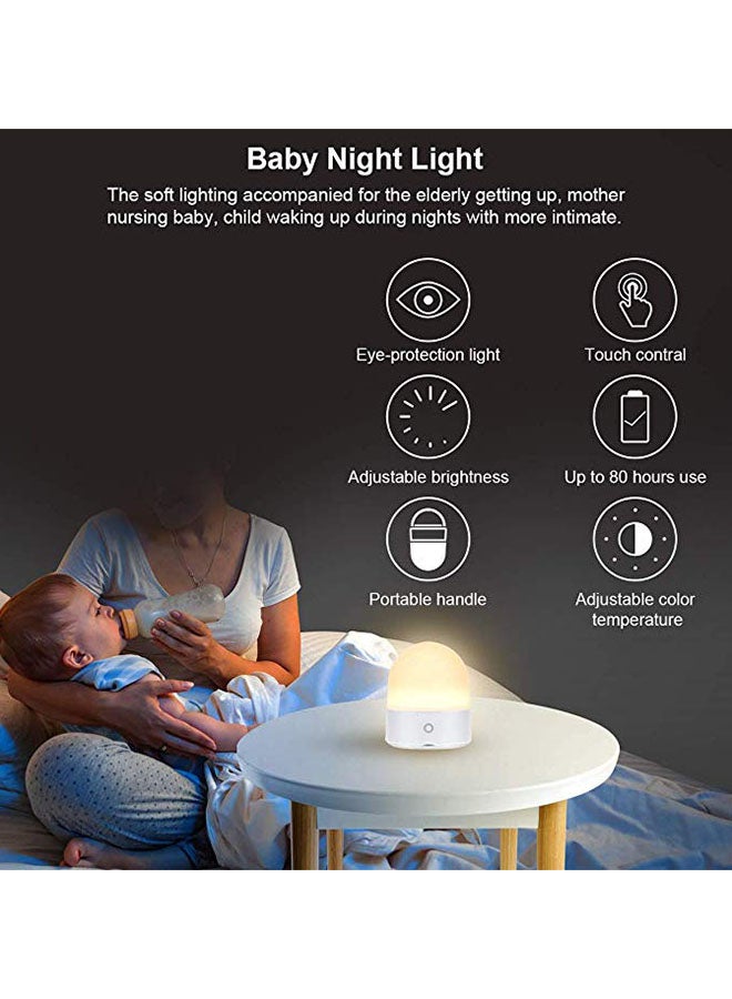 Switch Premium 7 Colours Rechargeable LED Night Light White 9.3 x 11cm - Image 3