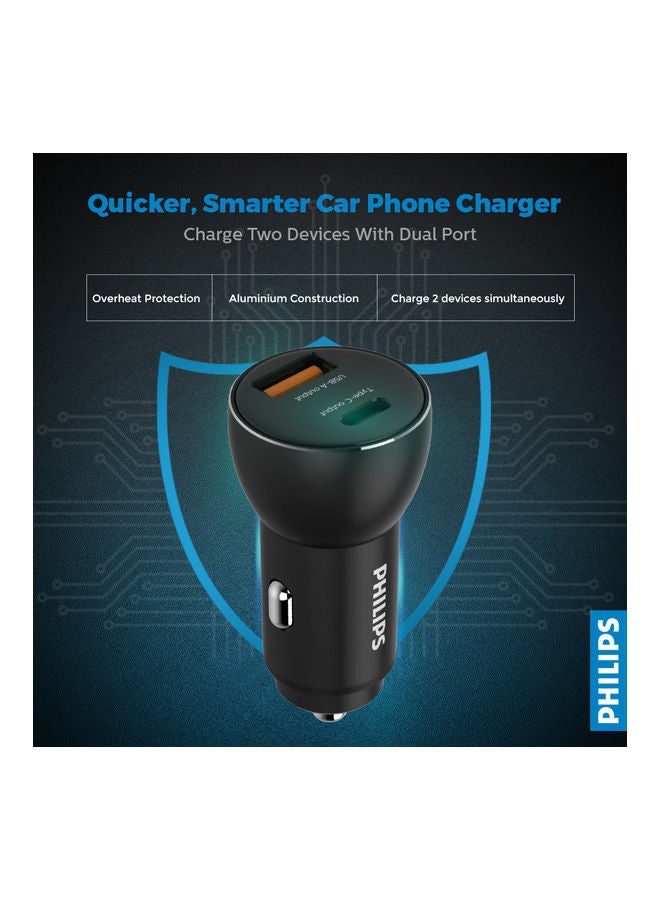 Philips Dual Port USB Car Charger 36W - Image 2