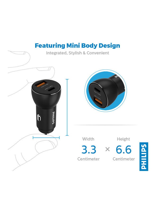 Philips Dual Port USB Car Charger 36W - Image 3