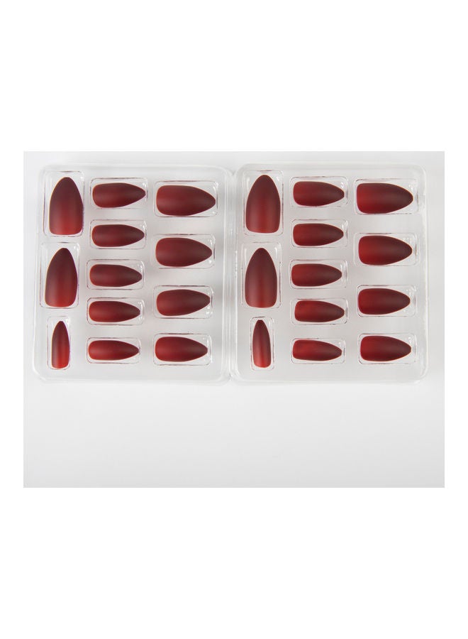 24-Piece False Nails Red M129 - v1633337396/N51206005A_2