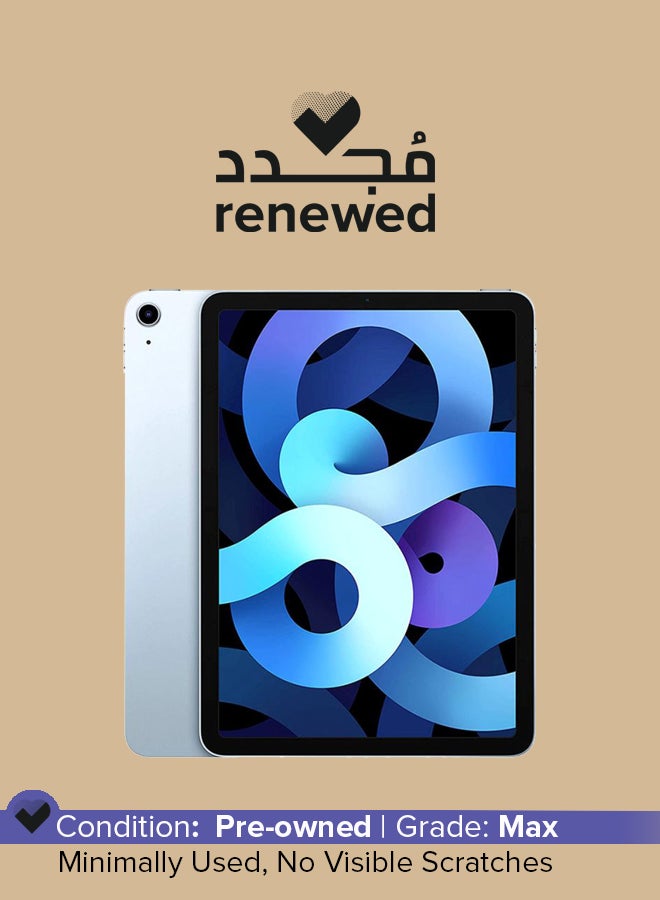Apple Renewed - iPad Air - 2020 (4th Generation) 10.9inch 64GB WiFi Sky Blue with Facetime - International Specs - Image 1