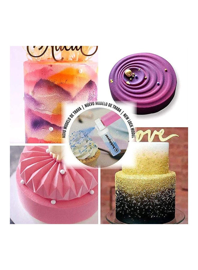Manual Cake Spray Decor Airbrush for Cake Glitter Cake DIY Baking Tools Multicolour 30cm - Image 4