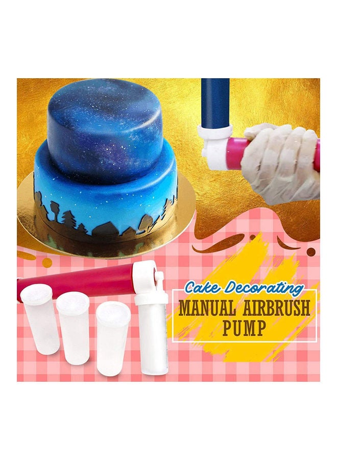 Manual Cake Spray Decor Airbrush for Cake Glitter Cake DIY Baking Tools Multicolour 30cm - Image 5
