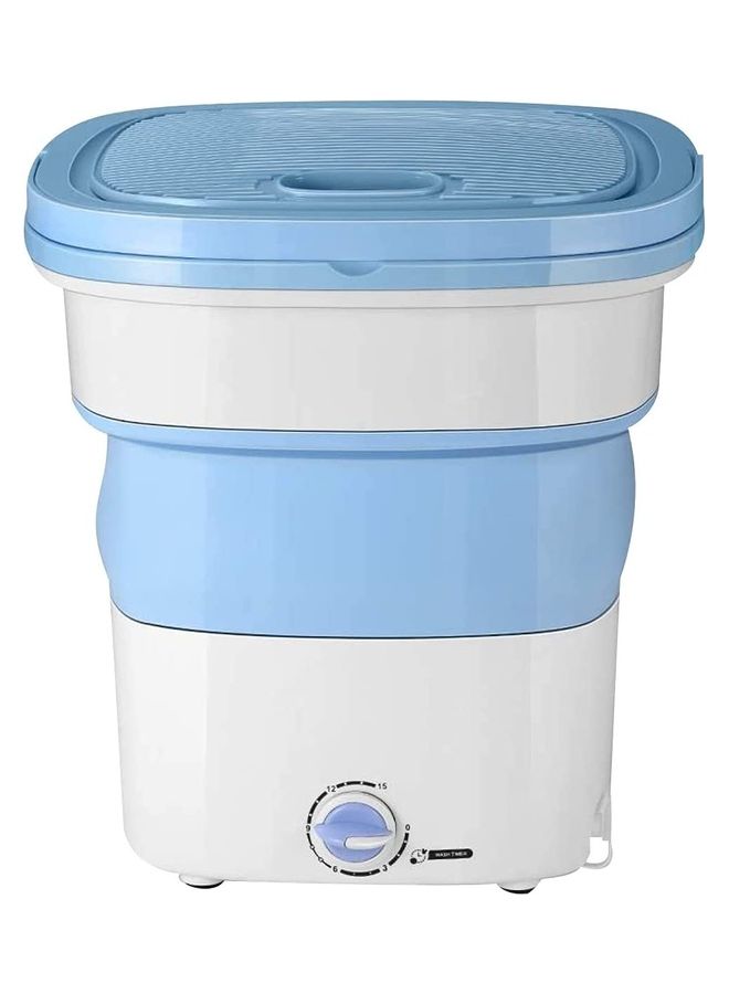 AIWANTO Mini Portable Folding Washing Machine 135 W WMWB001 White/Blue - Image 1